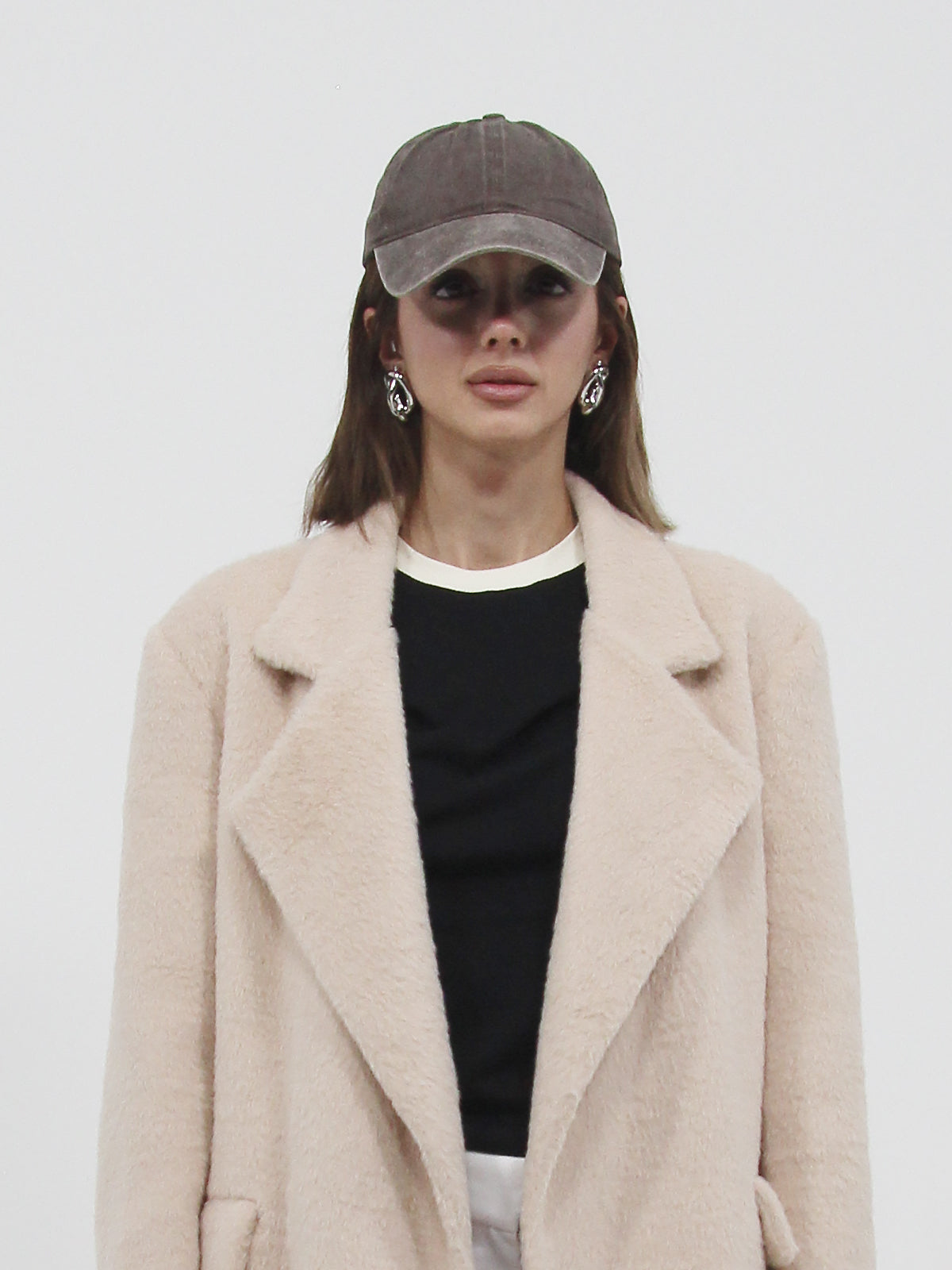 Denim Baseball Cap Brown
