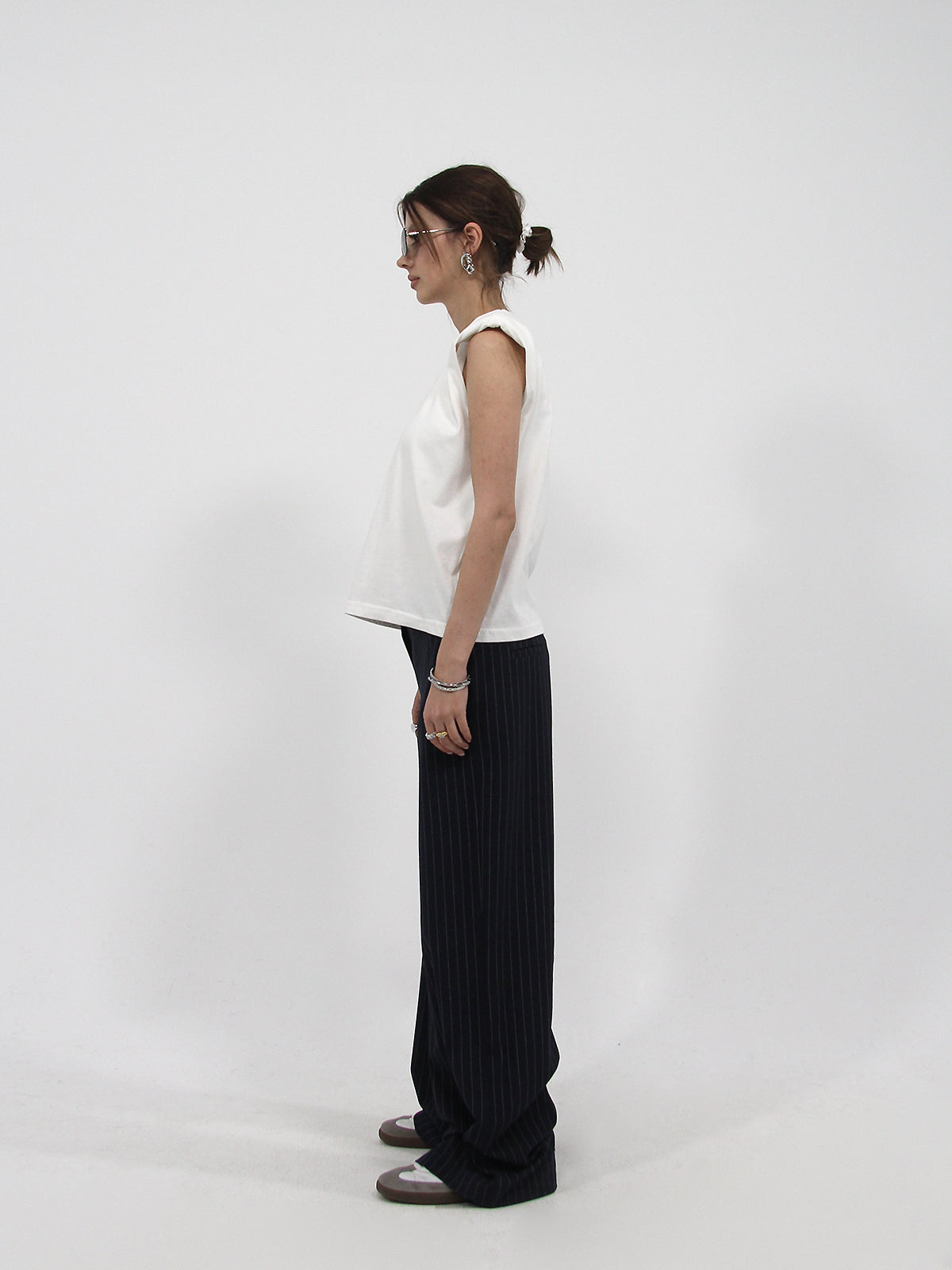 Padded Shoulder Top