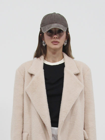 Denim Baseball Cap Brown