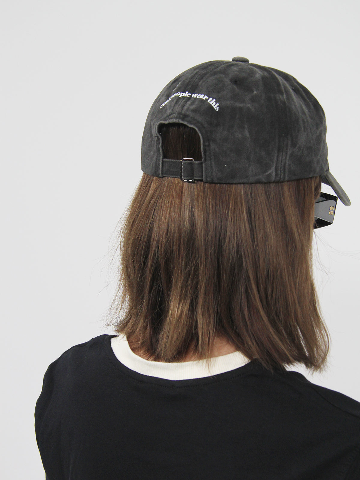 Denim Baseball Cap Grey