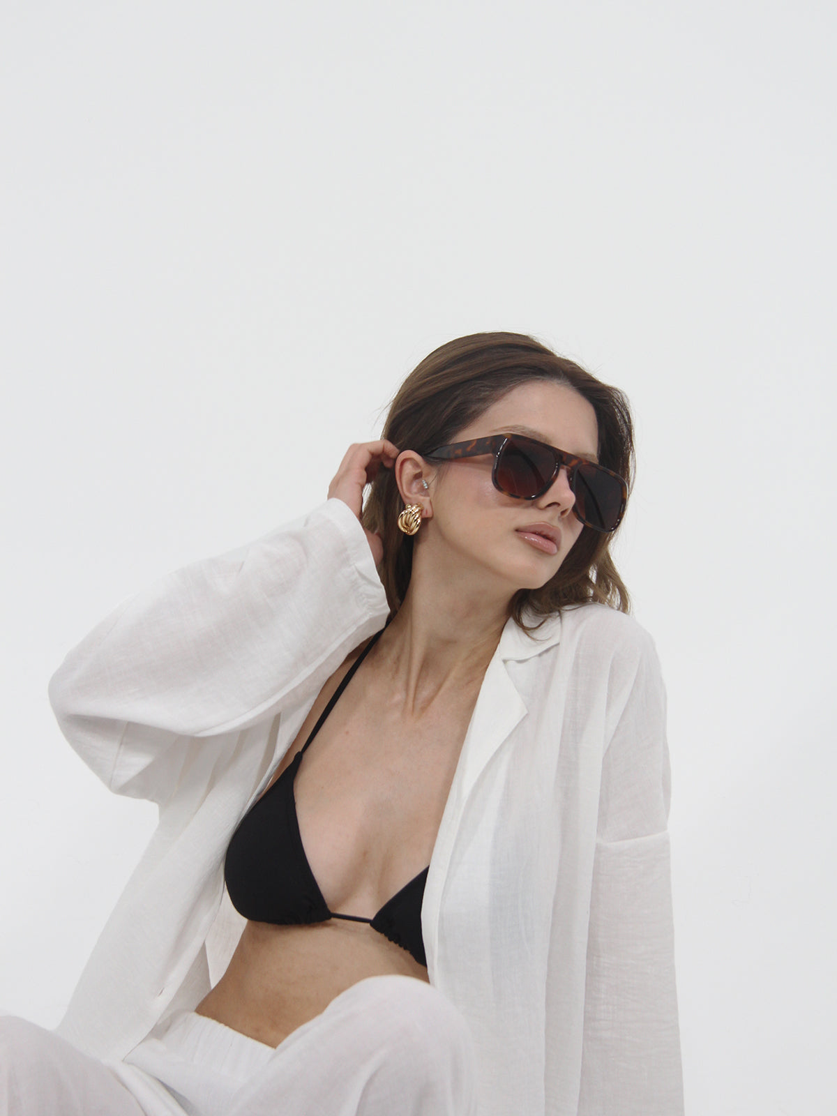 Triangle Bikini Top Black