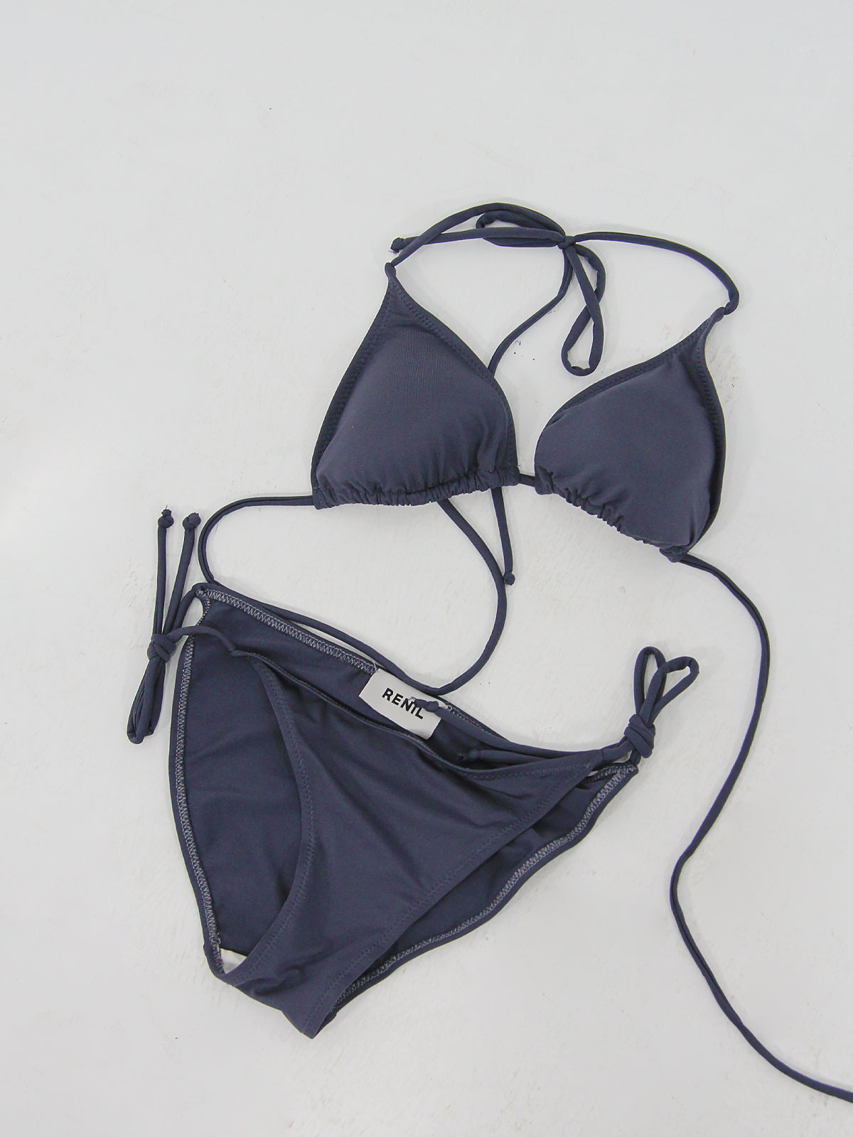 Triangle Bikini Top Grey