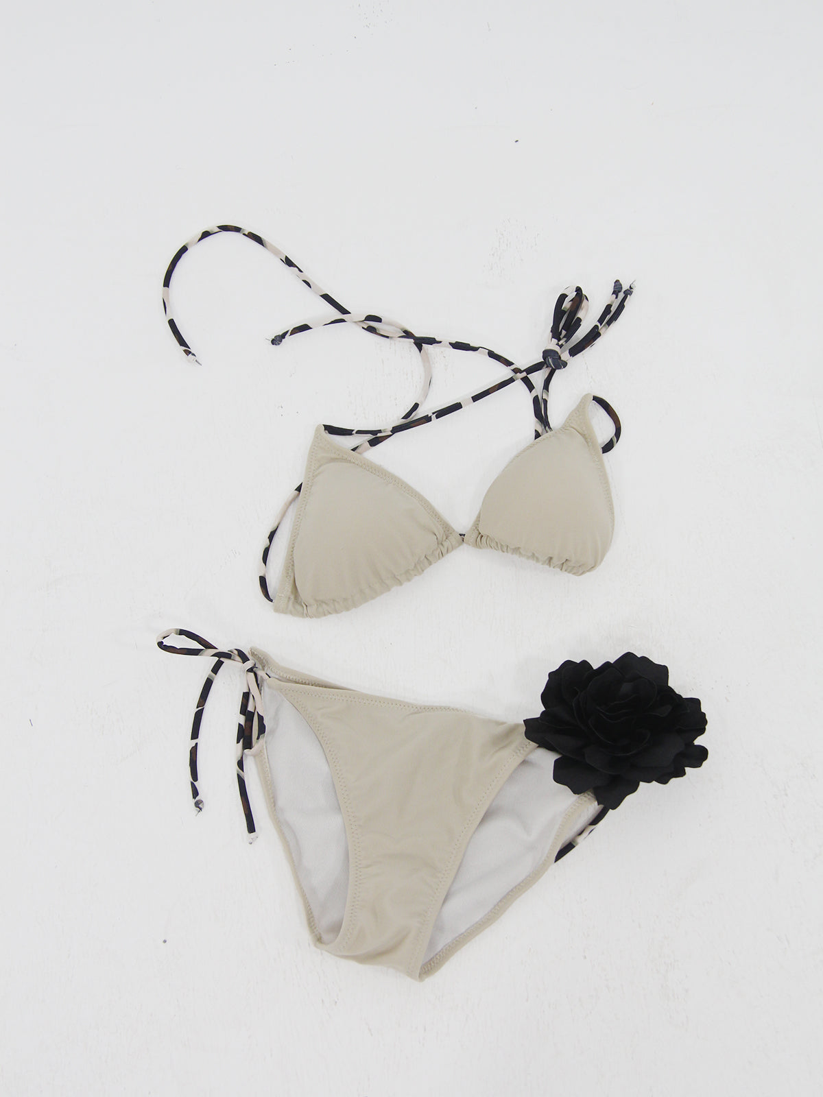 Tie Strap Bikini Bottom Stone
