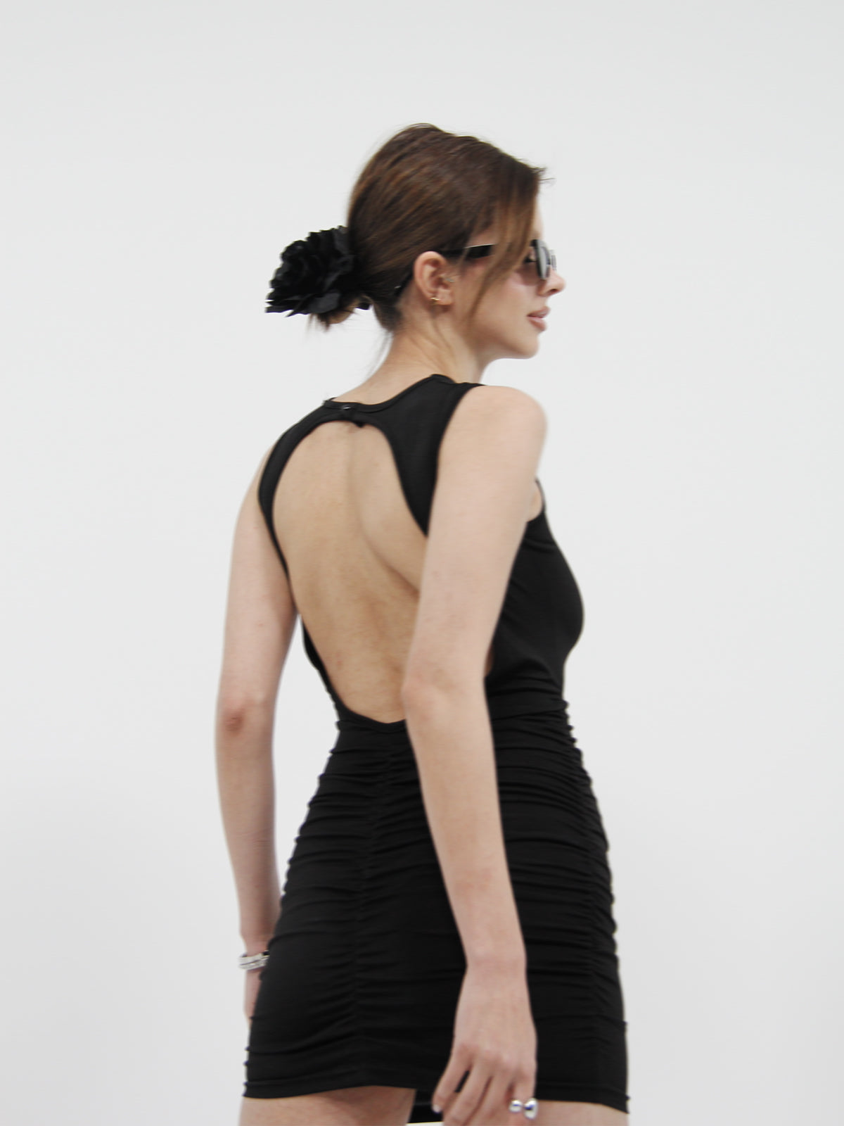 Open Back Mini Dress