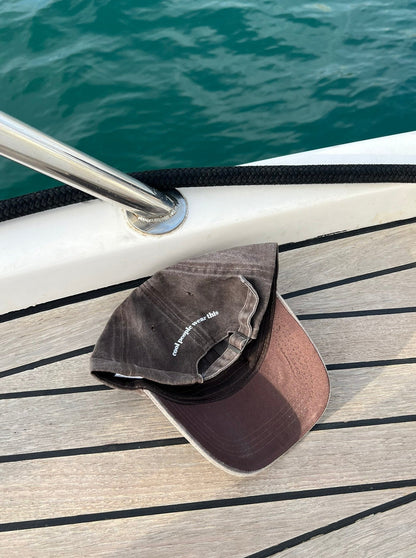 Denim Baseball Cap Brown