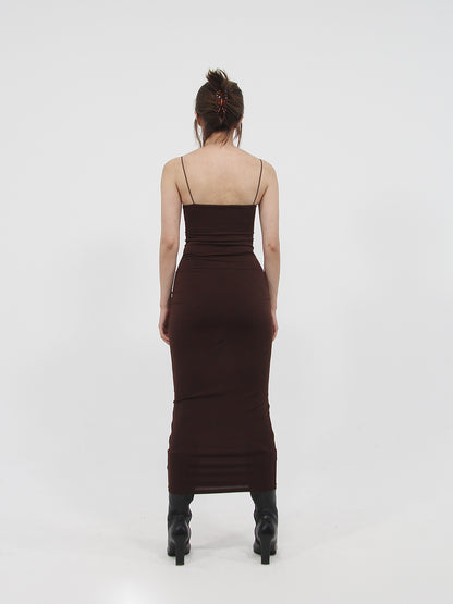 Midi Dress Brown