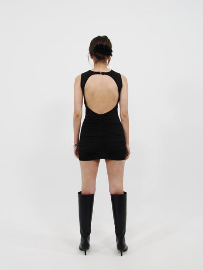 Open Back Mini Dress