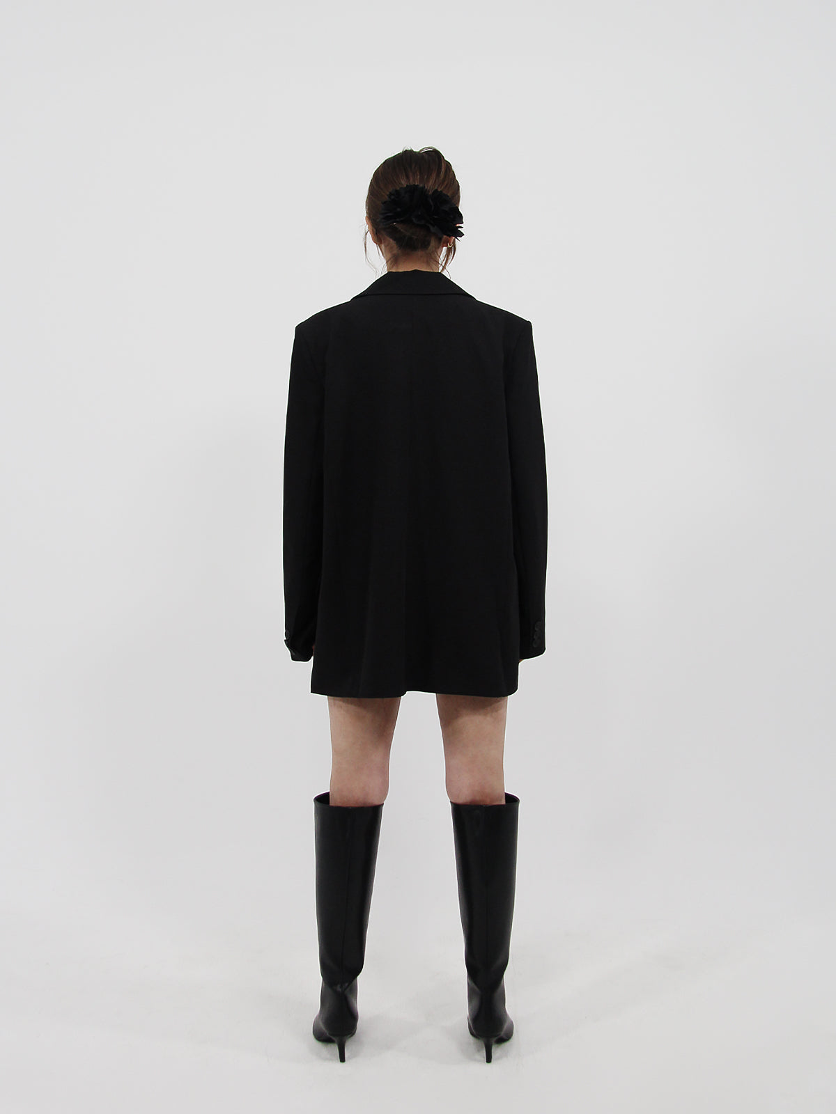 Straight Oversized Blazer Black