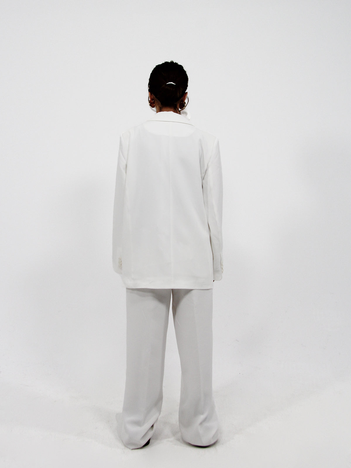 Straight Oversized Blazer Ecru
