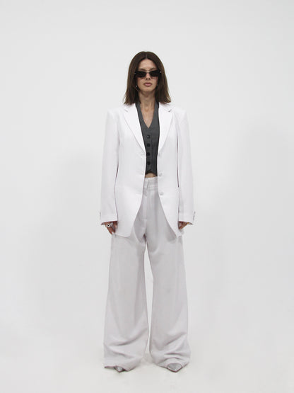 Oversized Twill Blazer