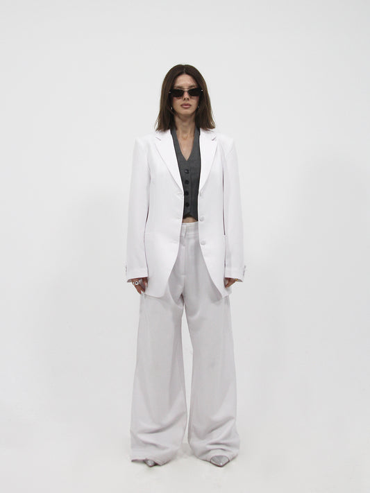 Oversized Twill Blazer
