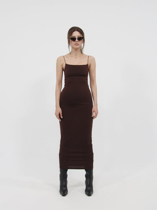 Midi Dress Brown