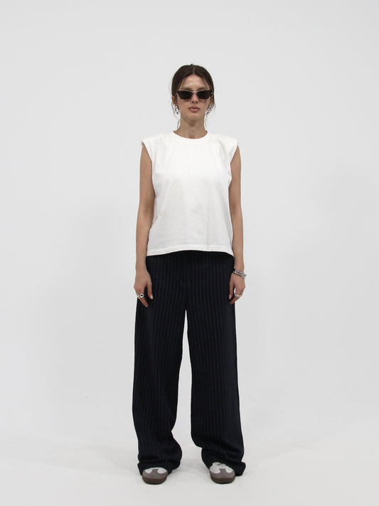 Padded Shoulder Top