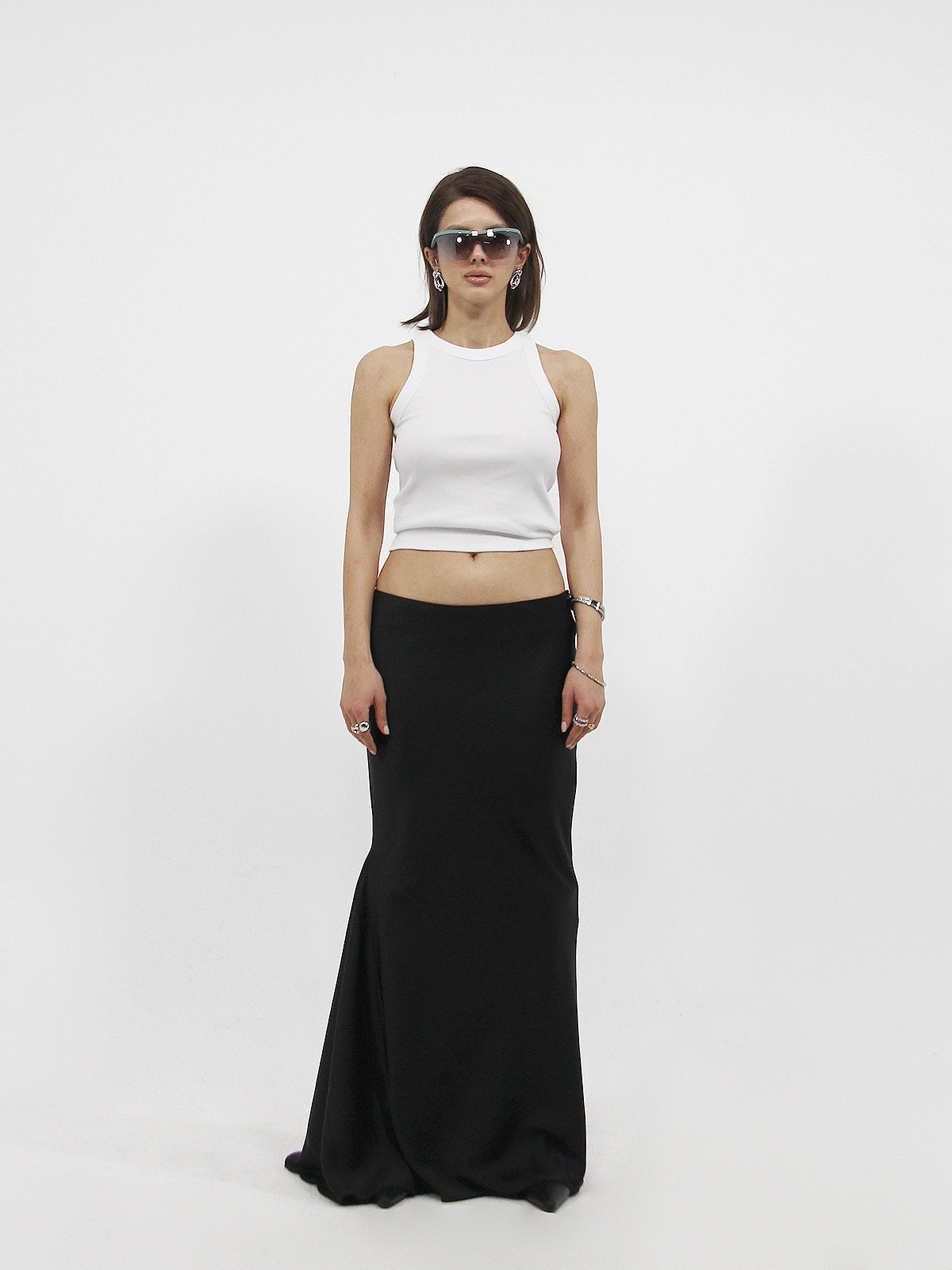 Ribbed Tank Top White
