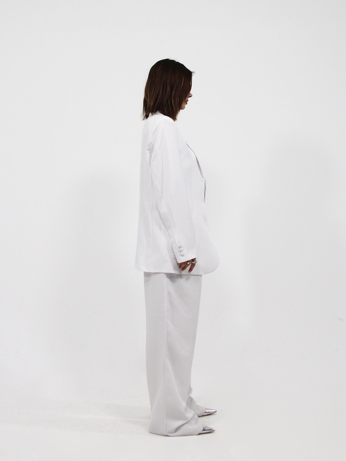 Oversized Twill Blazer