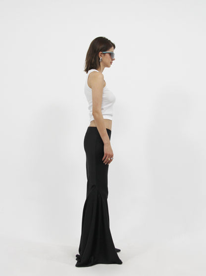 Maxi Satin Skirt Black