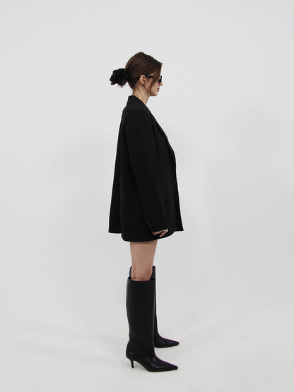 Straight Oversized Blazer Black