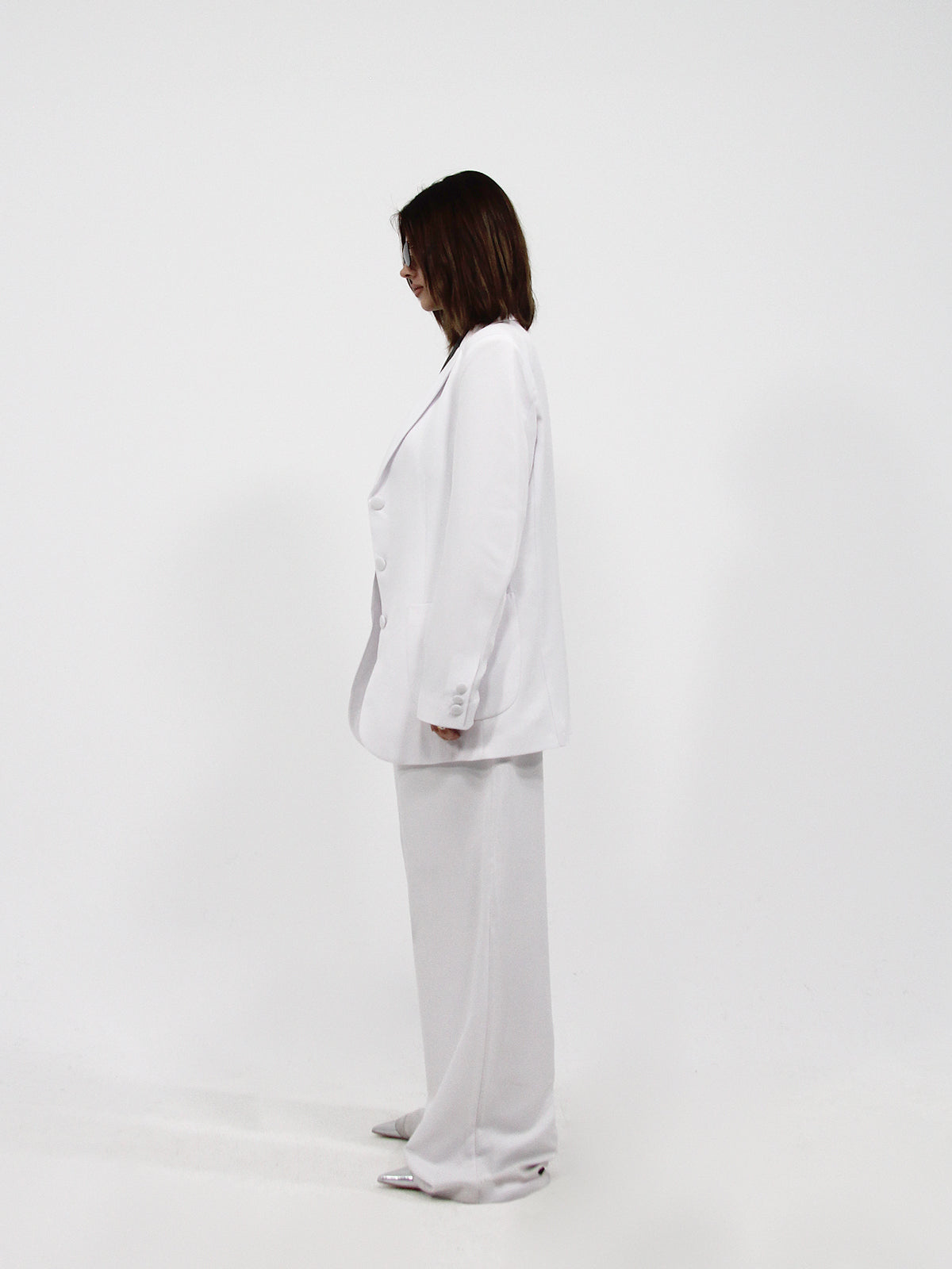 Oversized Twill Blazer